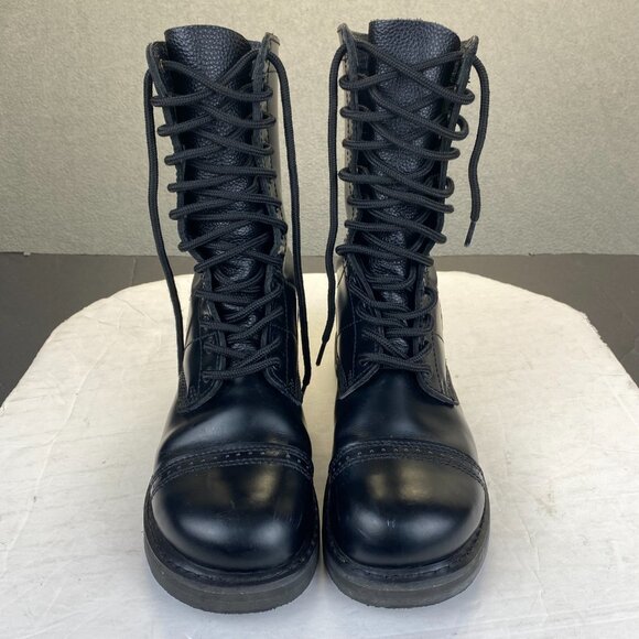 Rothco US Size 6 Paratrooper Black Leather Mens Boots Lace Up Army‎ Outdoor
